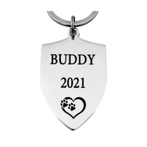 Médaille chien à graver noir argent doré Belle grande médaille pour chien avec nom adresse et numéro de téléphone argentée