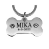 Hondenpenning graveren Stoere grote hondenpenning gratis graveren met naam en adres penning voor grote hond Kleur goud, zilver of zwart