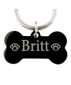 Engrave dog tag Tough large dog tag free engraving with name and address tag for large dog Color gold, silver or black