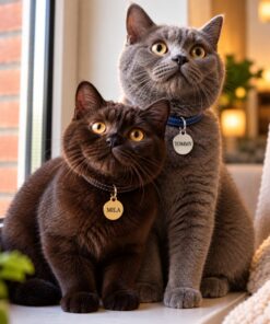 Hondenpenning met naam en adres katten Leuke gegraveerde kat