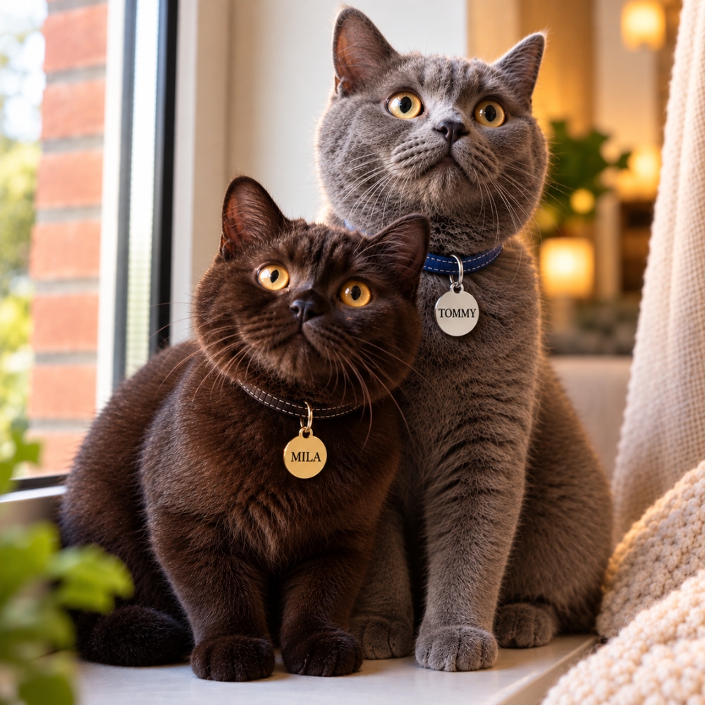 Hondenpenning met naam en adres katten Leuke gegraveerde kat