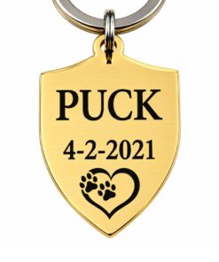 Penning hond graveren zwart zilver goud kleurig Mooie grote penning voor hond met naam adres en telefoonnummer goud