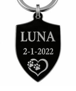 Penning hond graveren zwart zilver goud kleurig Mooie grote penning voor hond met naam adres en telefoonnummer zwart