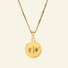 Collier avec initiales de couleur dorée avec 2 initiales
