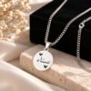 Collar con nombre árabe color plata