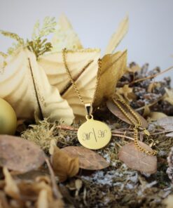 Initialen ketting goud kleurig met 2 intialen