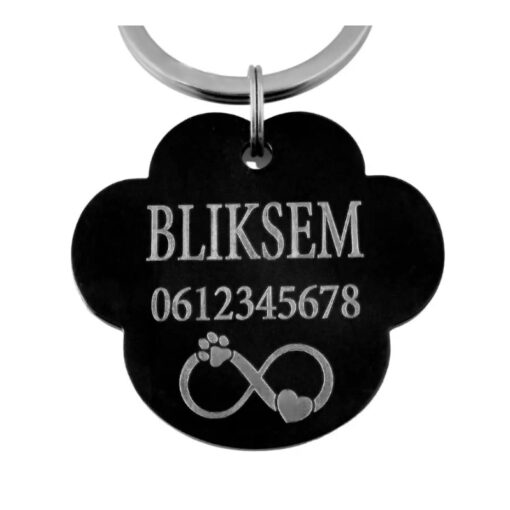 Hundemarke am Halsband gravieren mit Namen - Große Marke