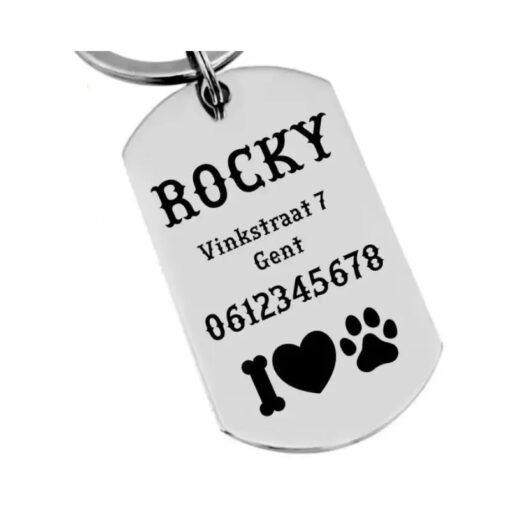 ID Tag hond klein graveren naam tag hond voor kleine hond