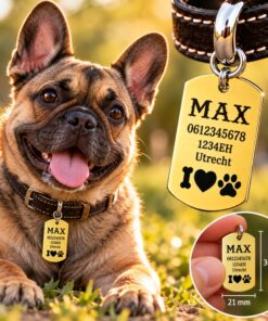 ID Tag hond klein graveren naam tag hond voor kleine hond