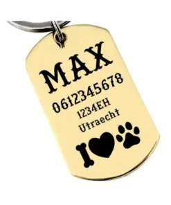 Small dog ID tag engraved name tag for small dogs