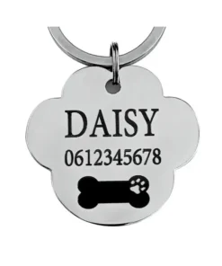 Engrave dog tag for collar with name - Large tag