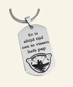 Sleutelhanger ontwerpen - Sleutelhanger ID TAG Titanium - Sleutelhanger laten graveren zilver