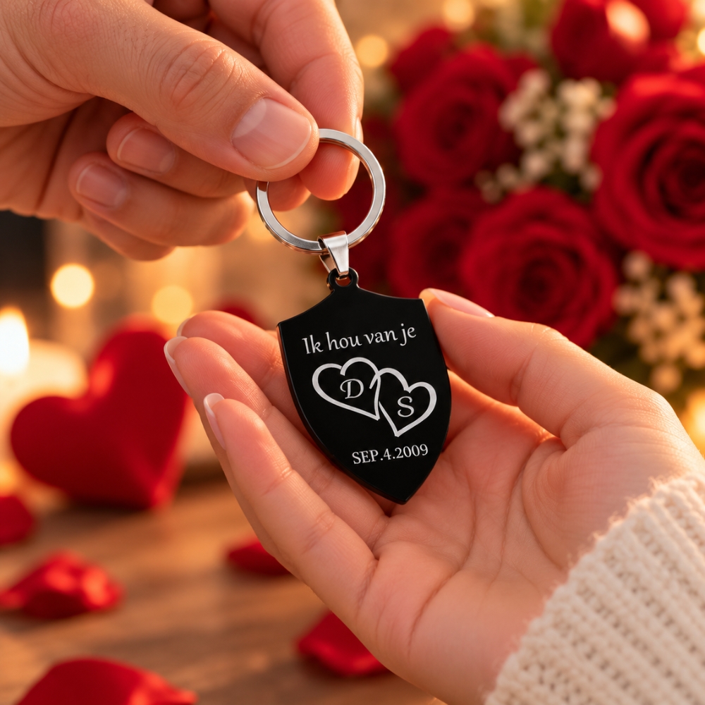 Sleutelhanger liefde man Prachtig cadeau voor hem en haar