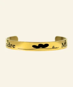 Liefdes armband met namen Titanium graveren