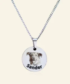 Ketting met foto huisdier hond of kat