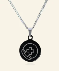 ketting met medische gegevens hulp bellen