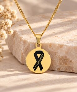 ketting met medische gegevens alzheimer Goud kleur