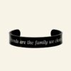 Sklavenarmband Herren Titan mit Text schwarz