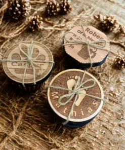 Onderzetter hout met naam