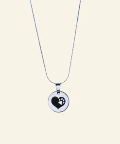 Kinderketting met letter en afbeelding graveren zilverkleurig