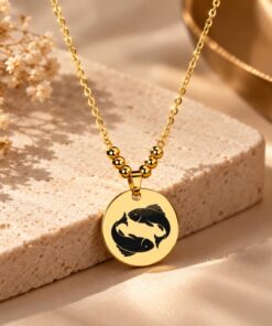 Ketting met Titanium hanger sterrenbeeld graveren