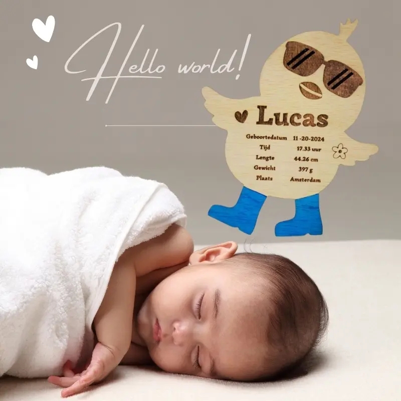 Cadeau de naissance personnalisé