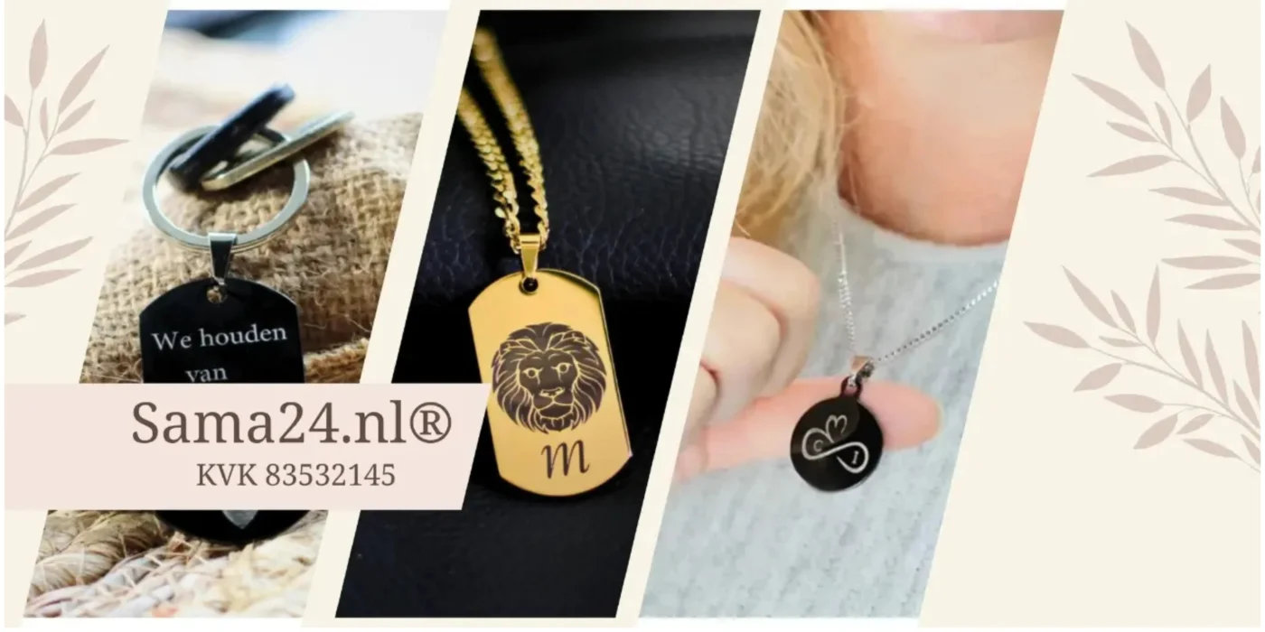 Gepersonaliseerde cadeaus Sama24.nl gegraveerde sieraden sleutelhanger dierenpenning