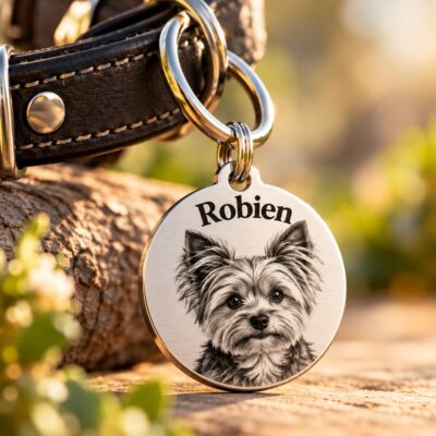 Hondenpenning met naam en adres voor honden en katten Leuke gegraveerde kat of hondenpenning