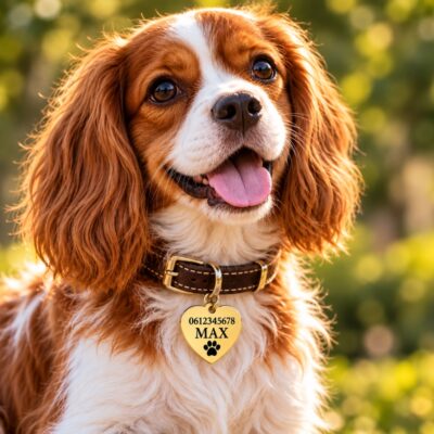Pennig hond hartje graveren